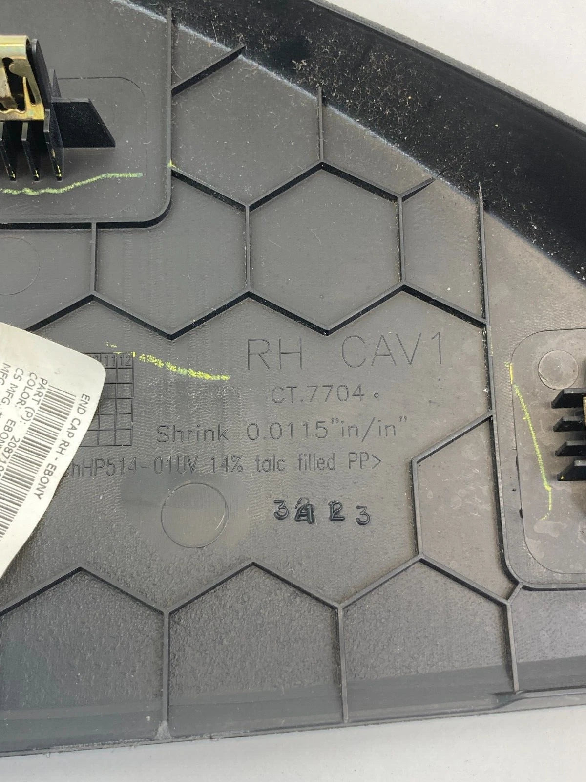 2009-2017 CHEVROLET TRAVERSE RIGHT SIDE DASH END CAP COVER TRIM PANEL 20871995