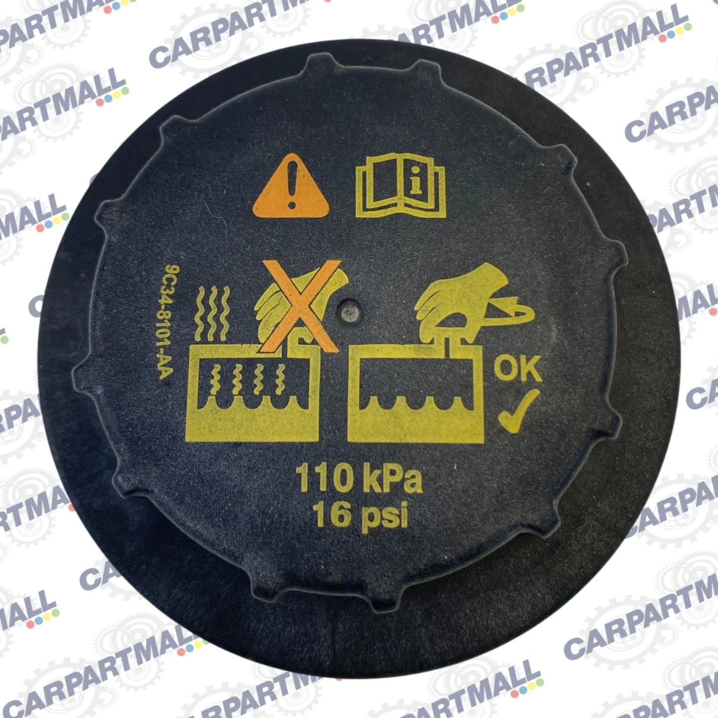 13-19 FORD EXPLORER INTERCEPTOR ENGINE COOLANT RECOVERY TANK CAP 9C348101AA OEM