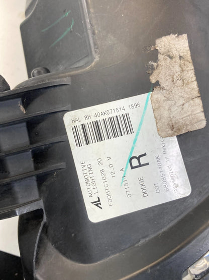 2013-2015 Dodge Dart Right Passenger Side Headlight Headlamp Halogen 68085140AK