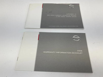 2006 NISSAN XTERRA SE SUV OWNERS MANUAL GUIDE INFOMATION BOOK OEM