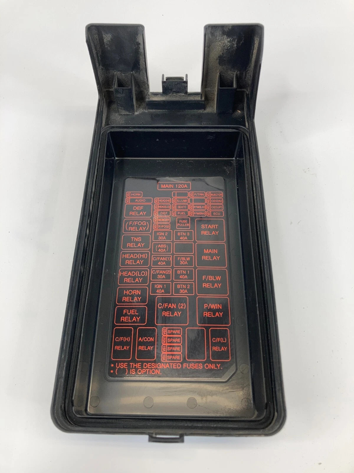2003 04 05 2006 KIA SORENTO 3.5L V6 UPPER FUSE BOX COVER LID OEM