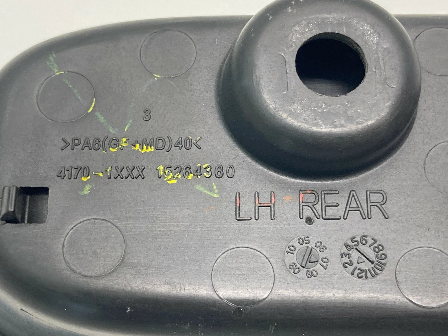 07-09 SATURN AURA REAR LEFT BACK SIDE INTERIOR INNER DOOR HANDLE 15264360 OEM