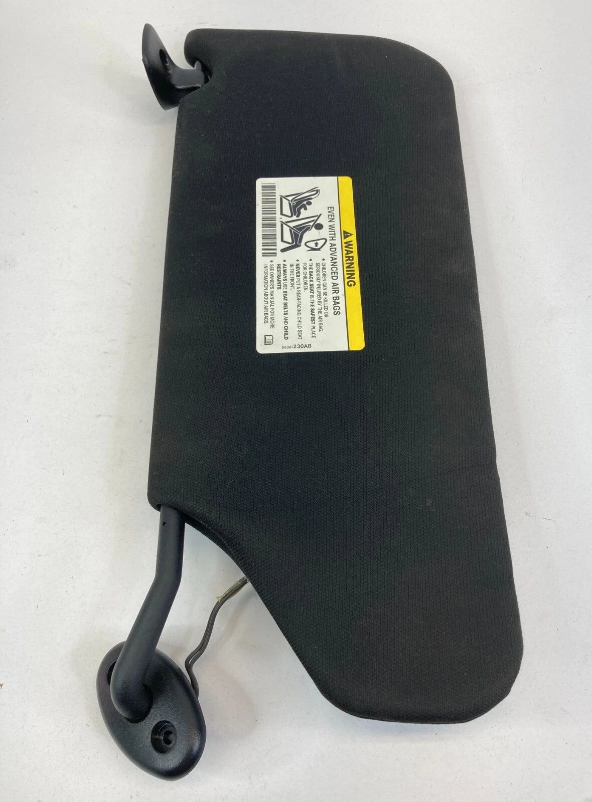 11-14 DODGE AVENGER RIGHT PASSENGER SIDE SUNVISOR SUN VISOR ILLUMINATED BLACK