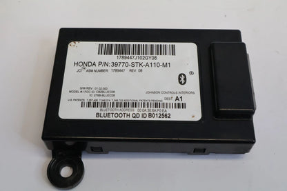 2010-2012 ACURA RDX HANDS FREE LINK BLUETOOTH CONTROL MODULE OEM 39770-STK-A110