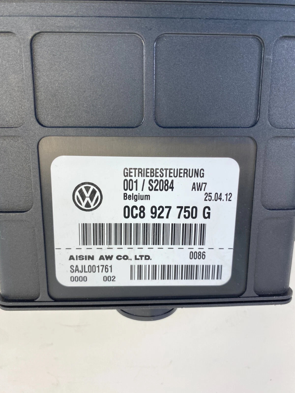 11 12 VOLKSWAGEN TOUAREG 3.0L TRANSMISSION COMPUTER CONTROL MODULE TCM TCU OEM