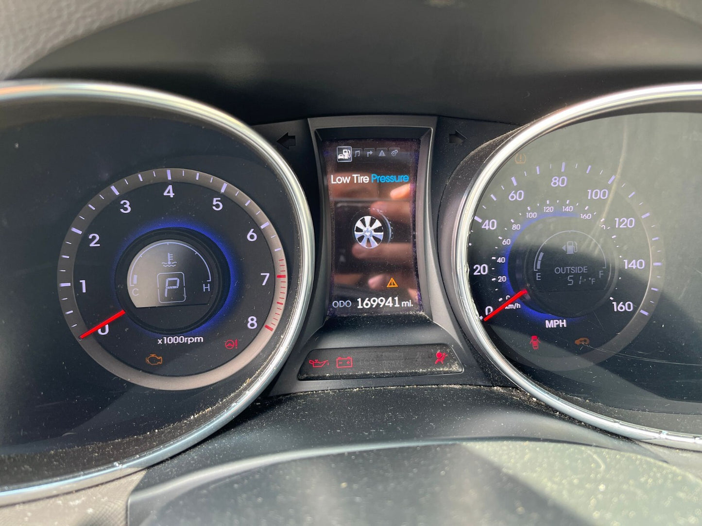 13 14 Hyundai Santa Fe Sport Instrument Cluster Speedometer Gauges 169K Miles