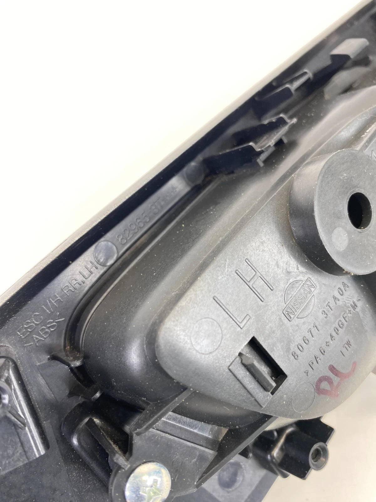 2013-2018 Nissan Altima Rear Left Back Side Interior Door Handle w/ Bezel OEM