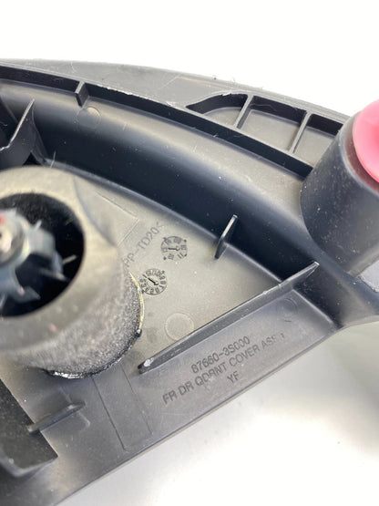 11-14 HYUNDAI SONATA INNER FRONT RIGHT DOOR MIRROR CORNER COVER TRIM 87660-3S000