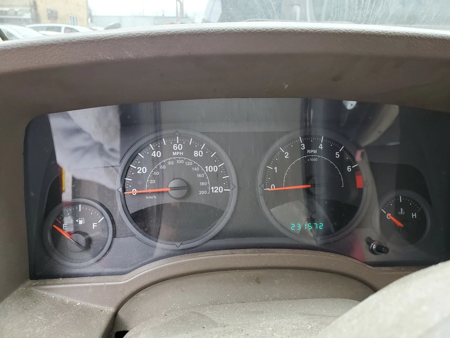 2007 JEEP COMPASS SPEEDOMETER INSTRUMENT GAUGE CLUSTER 231K MILES 05107008AC OEM