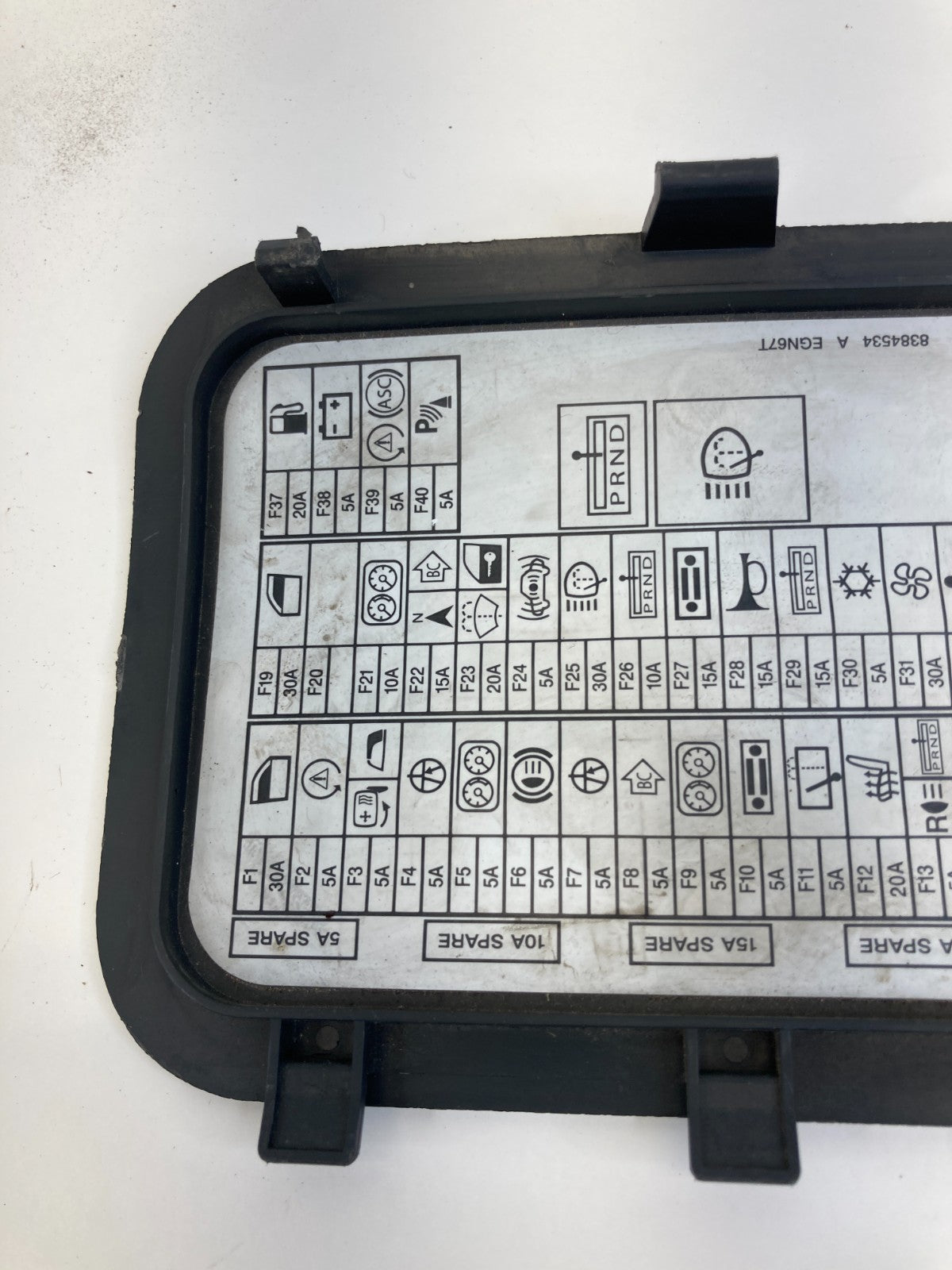2002-2008 Mini Cooper Interior Passenger Footwell Fuse Box Lid Cover 8384534 OEM