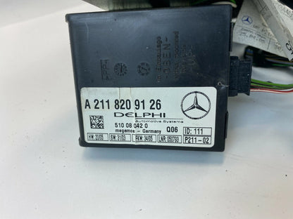 06 07 MERCEDES C280 REAR TRUNK SAM FUSE BOX W/ ANTI THEFT MODULE A2034403905