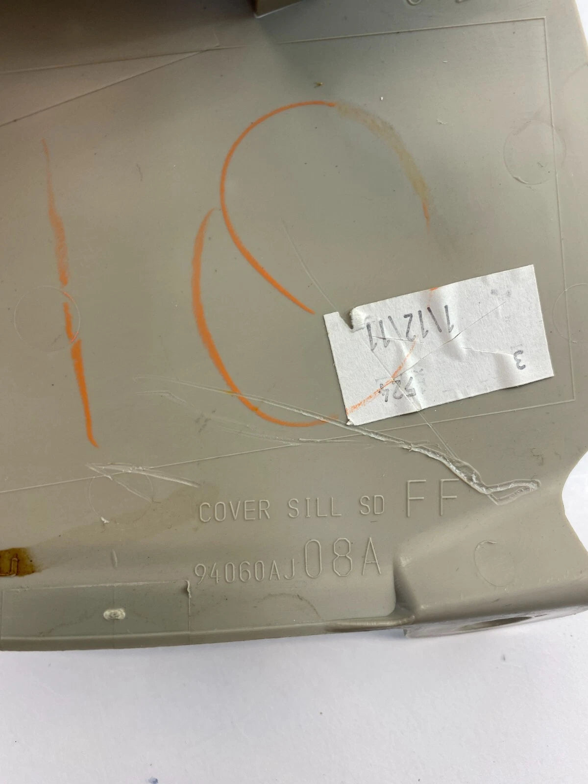 2010-2012 SUBARU LEGACY RIGHT PASSENGER SIDE KICK PANEL TRIM COWL BEZEL 94060AJ0