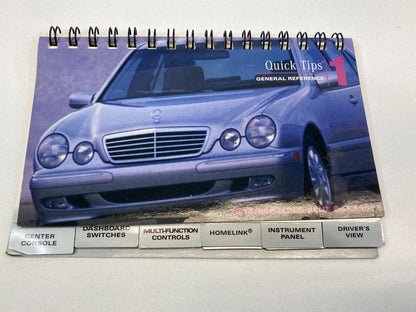 2000 MERCEDES-BENZ E-CLASS OWNERS MANUAL CONSUMER INFO WARRANTY BOOK W/ CASE OEM
