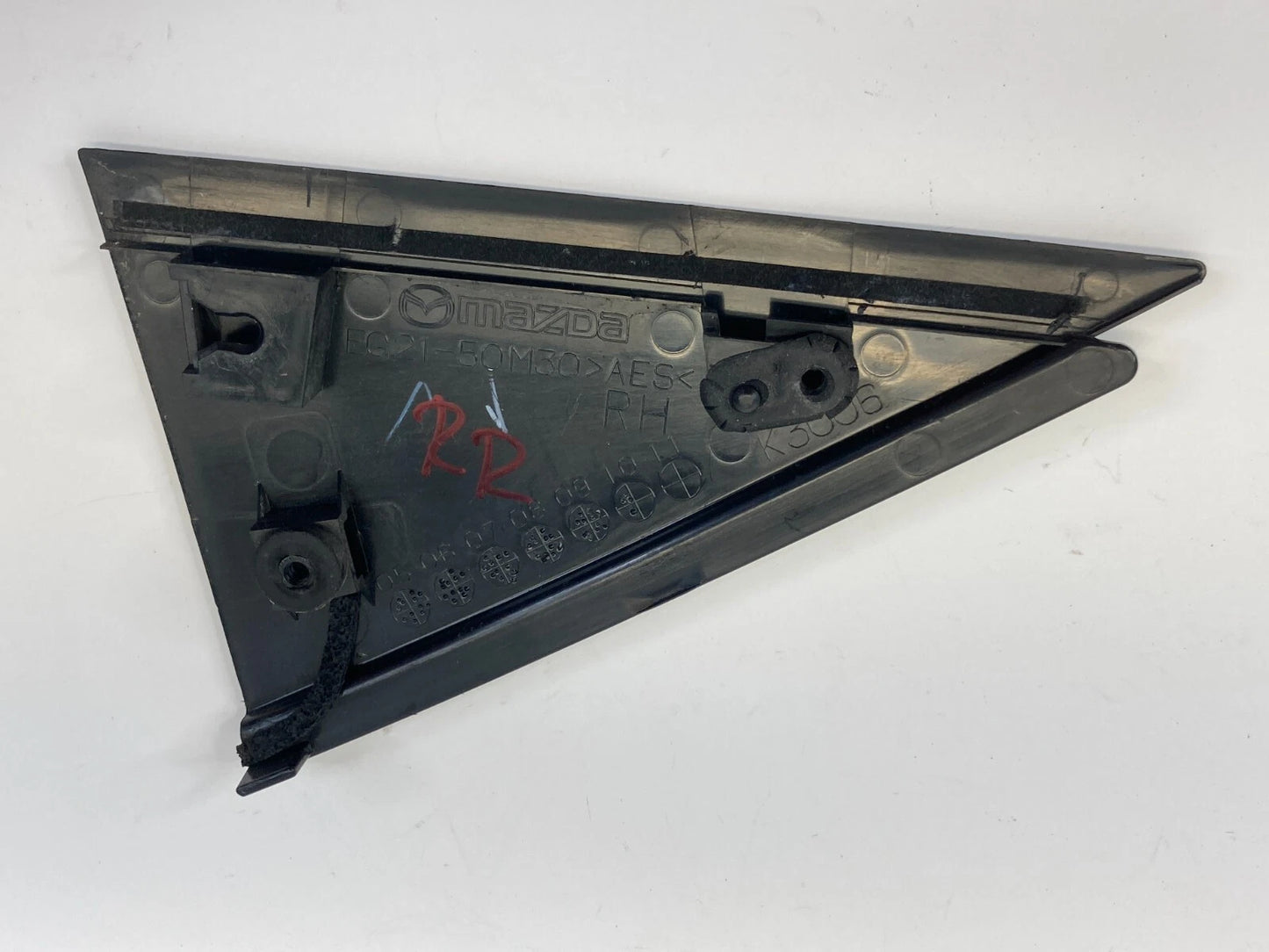 07-12 MAZDA CX-7 REAR RIGHT SIDE EXTERIOR DOOR GARNISH COVER TRIM EG21-50M30 OEM