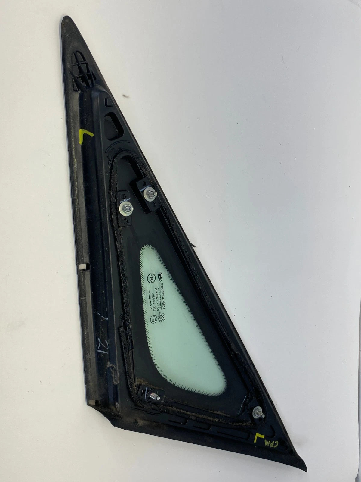 2011-2015 HYUNDAI SONATA REAR LEFT LH DOOR QUARTER WINDOW GLASS OEM 87820-3S100