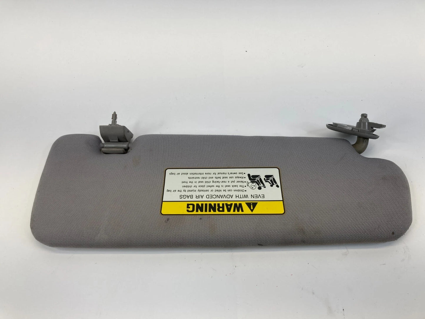 2011-2014 HYUNDAI SONATA LEFT DRIVER SUNVISOR SUN VISOR CLOTH GRAY OEM