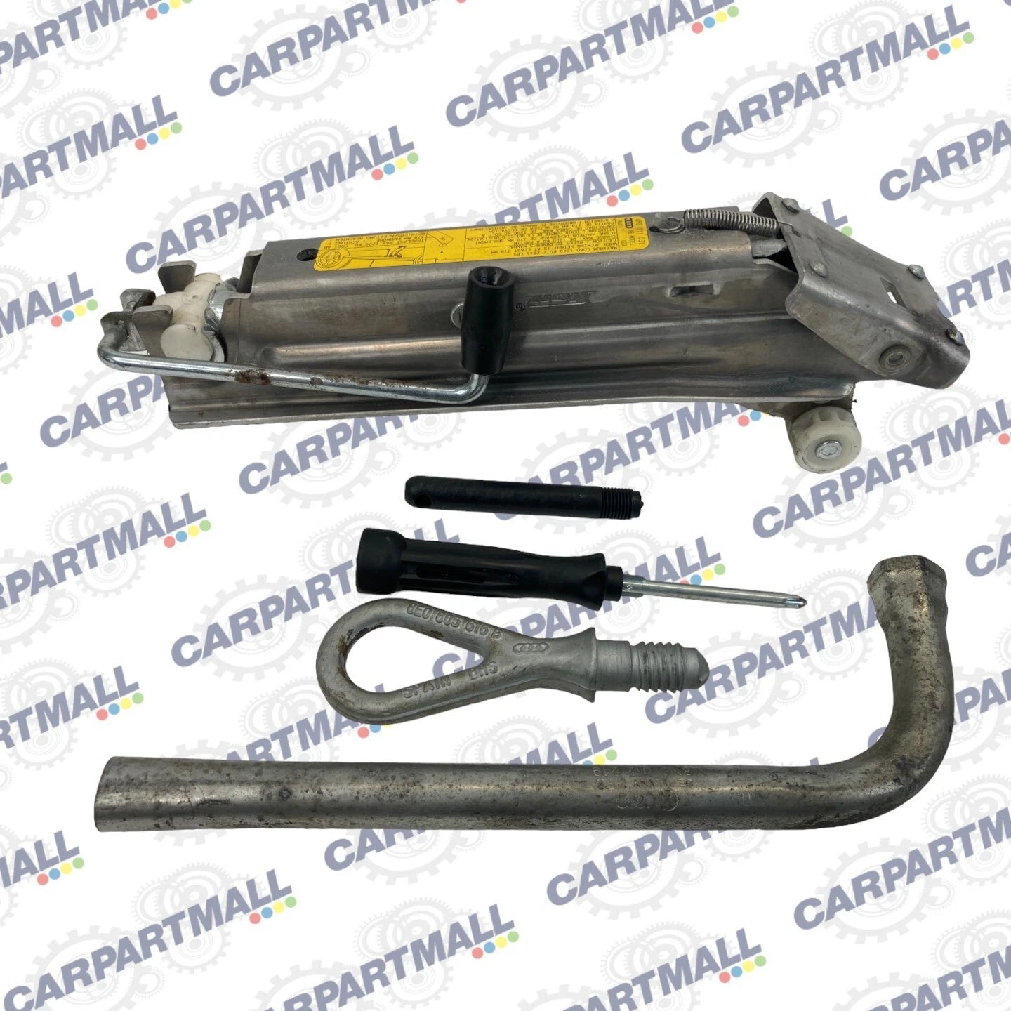 05-11 AUDI A6 QUATTRO EMERGENCY SPARE TIRE JACK KIT TOOL LUG WRENCH 4F0-011-215B