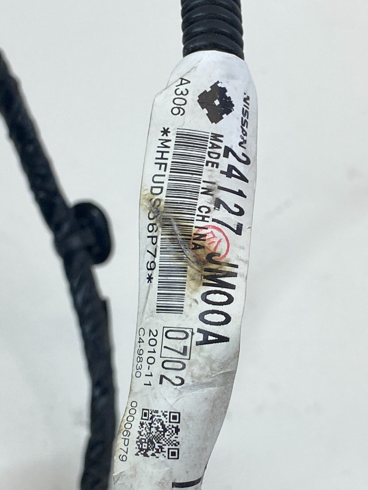 2008-2013 Nissan Rogue Rear Left Side Door Harness Wiring Wire 24127-JM00A OEM