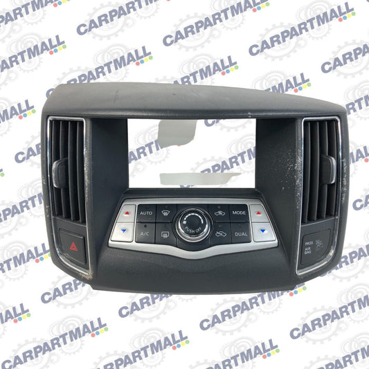 09-14 Nissan Maxima Dash Heater AC Climate Control Unit Bezel Trim 27500-9N01A