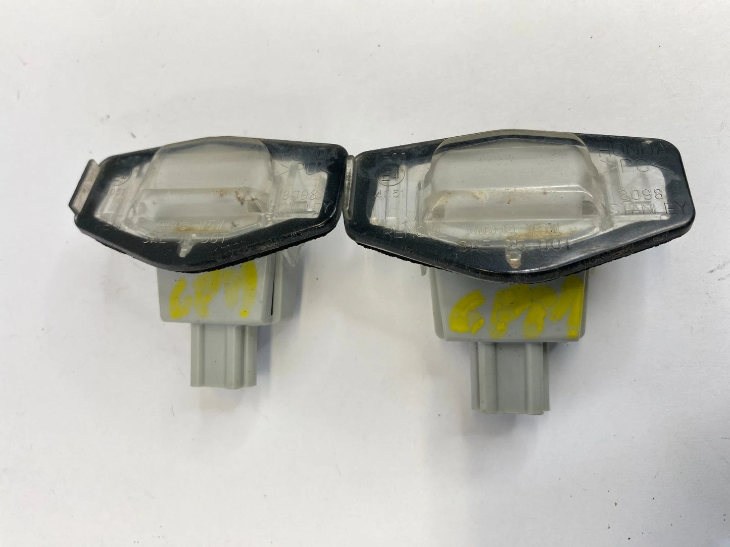 2003-2007 HONDA ACCORD COUPE REAR TRUNK LID LICENSE LIGHT LAMPS OEM