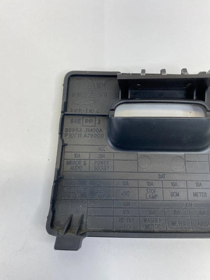 2008-2013 NISSAN ROGUE INNER FUSE BOX DOOR PANEL LID COVER TRIM 68964-JM00A OEM