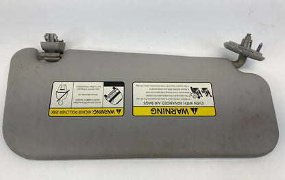 2010-2013 KIA SOUL WITHOUT SUNROOF DRIVER LEFT SUNVISOR SUN VISOR GREY LH
