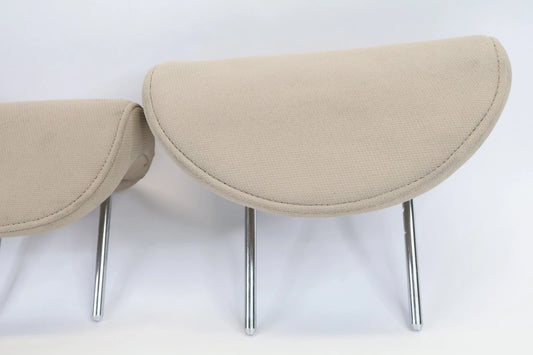 06-11 HYUNDAI ACCENT GLS SEDAN REAR 2ND ROW HEADREST HEAD REST SET OF 3 BEIGE