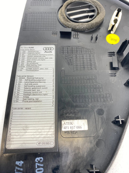 2007-2011 AUDI A6 QUATTRO S6 INSTRUMENT PANEL DASH RIGHT SIDE END CAP COVER OEM