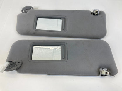 2006-2009 TOYOTA PRIUS SUN VISOR PAIR SET DRIVER PASSENGER GRAY W/ MIRROR OEM