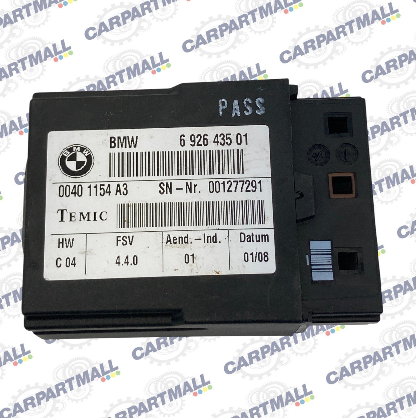 07 08 BMW 328xi Front Side Seat Computer Control Module Unit 692643501 OEM