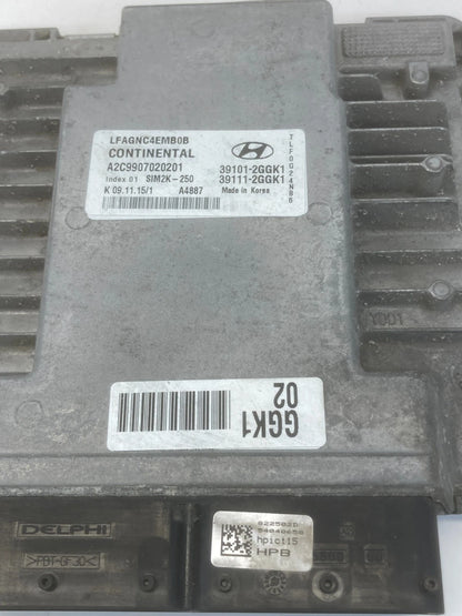 2015-2017 HYUNDAI SONATA 2.4L ENGINE COMPUTER CONTROL MODULE ECU ECM 39101-2GGK1