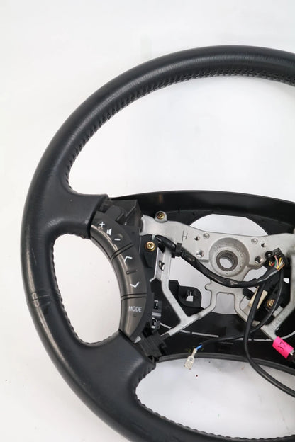 2003 2004 2005 TOYOTA 4RUNNER STEERING WHEEL W/ CRUISE CONTROL BLACK LEATHER OEM