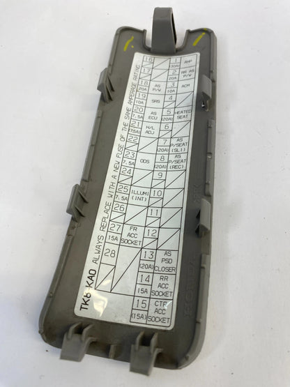 2011-2017 HONDA ODYSSEY INTERIOR LOWER DASH FUSE BOX ACCESS LID COVER 83113-TK8