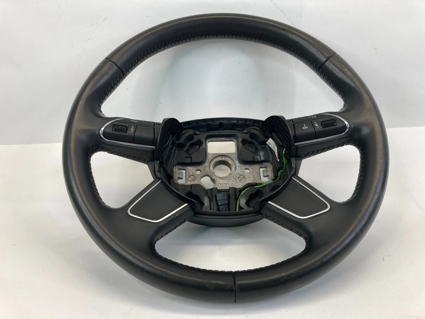 13-16 AUDI A4 A4 QUATTRO STEERING WHEEL W/ AUDIO SWITCH 4 SPOKE 4L0419091AC OEM