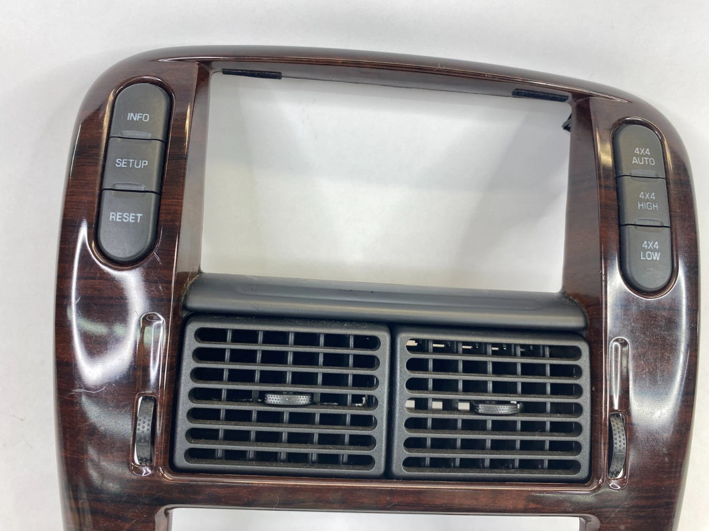 2002-2005 FORD EXPLORER DASH RADIO CLIMATE BEZEL COVER TRIM W/ SWITCHES AIR VENT