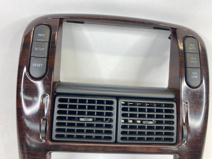 2002-2005 FORD EXPLORER DASH RADIO CLIMATE BEZEL COVER TRIM W/ SWITCHES AIR VENT