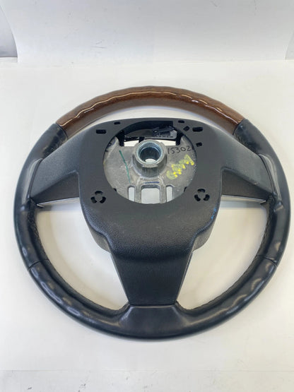 2011 CADILLAC SRX STEERING WHEEL WITH CONTROLS WOOD BLACK LEATHER 20981140 OEM