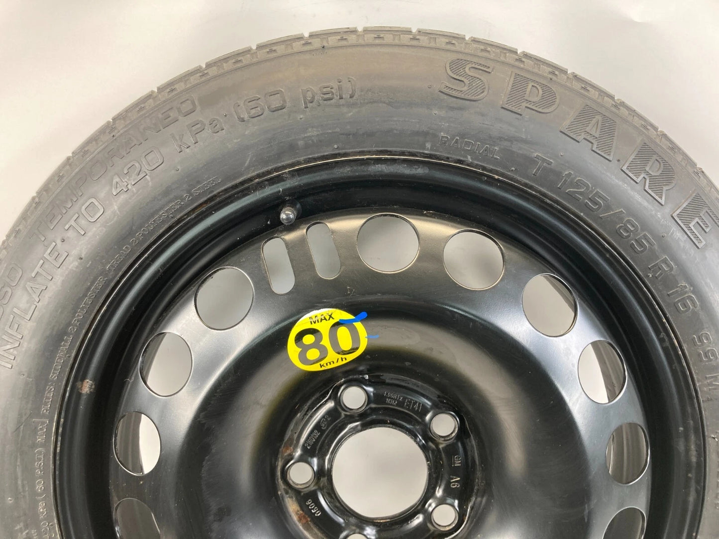 2003-2011 SAAB 9-3 93 SPARE TIRE RIM COMPACT DONUT T125/85R16 99M PIRELLI OEM