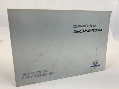 2013 HYUNDAI SONATA OWNER'S MANUAL INFORMATION GUIDE HANDBOOK SET W/ CASE OEM