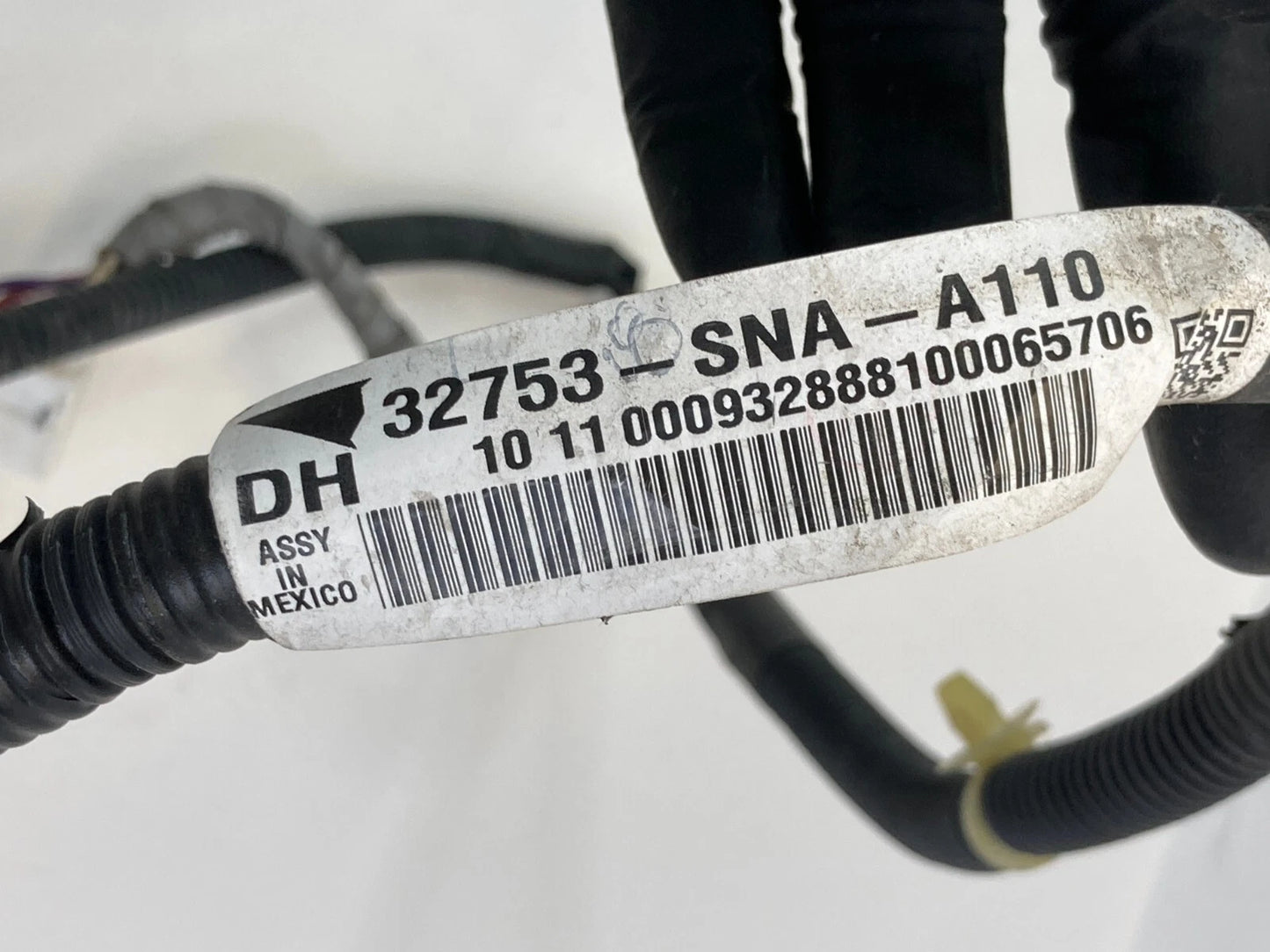 2006-2011 HONDA CIVIC RR RIGHT DOOR WIRING HARNESS CABLE PLUG OEM 32753-SNA-A110