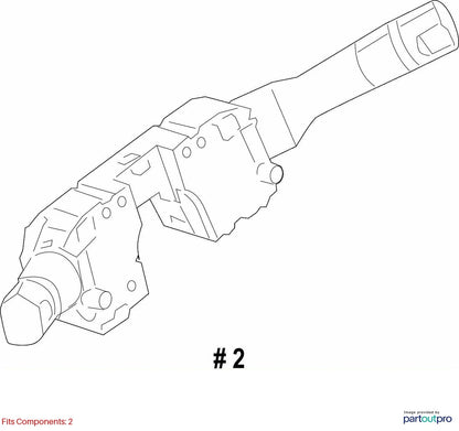 2013-2018 NISSAN ALTIMA TURN SIGNAL WIPER SWITCH COLUMN AUTO OEM 25560-3TP0B