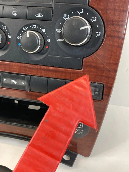 2005-2007 JEEP GRAND CHEROKEE A/C HEATER CLIMATE CONTROL PANEL BEZEL 56050093AC