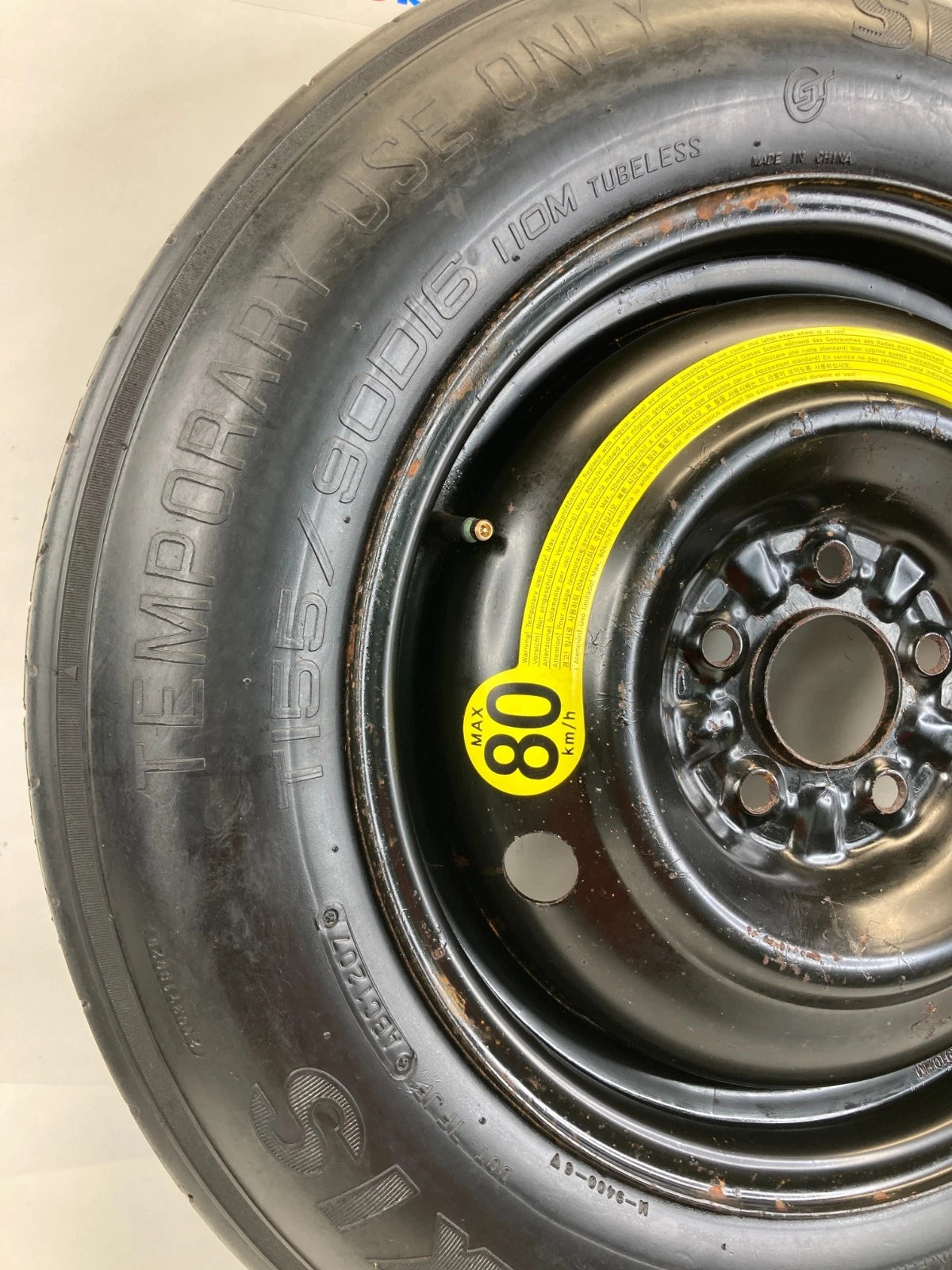 2006-2016 KIA SPORTAGE SPARE TIRE WHEEL RIM COMPACT DONUT 155/90D16 OEM