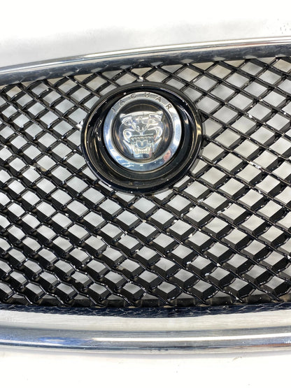 2009-2011 JAGUAR XF SEDAN FRONT BUMPER UPPER GRILL GRILLE CHROME 8X23-018K28-AA