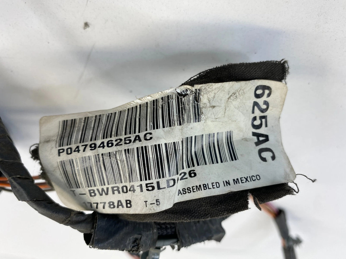 2005 DODGE NEON SEDAN REAR LEFT SIDE DOOR WIRE WIRING HARNESS 04794625AC OEM
