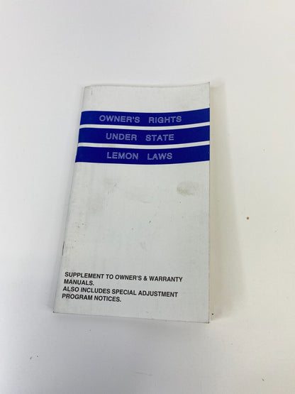 2006 Chrysler Town & Country Owner Manual Warranty Information Guide W/ Case OEM