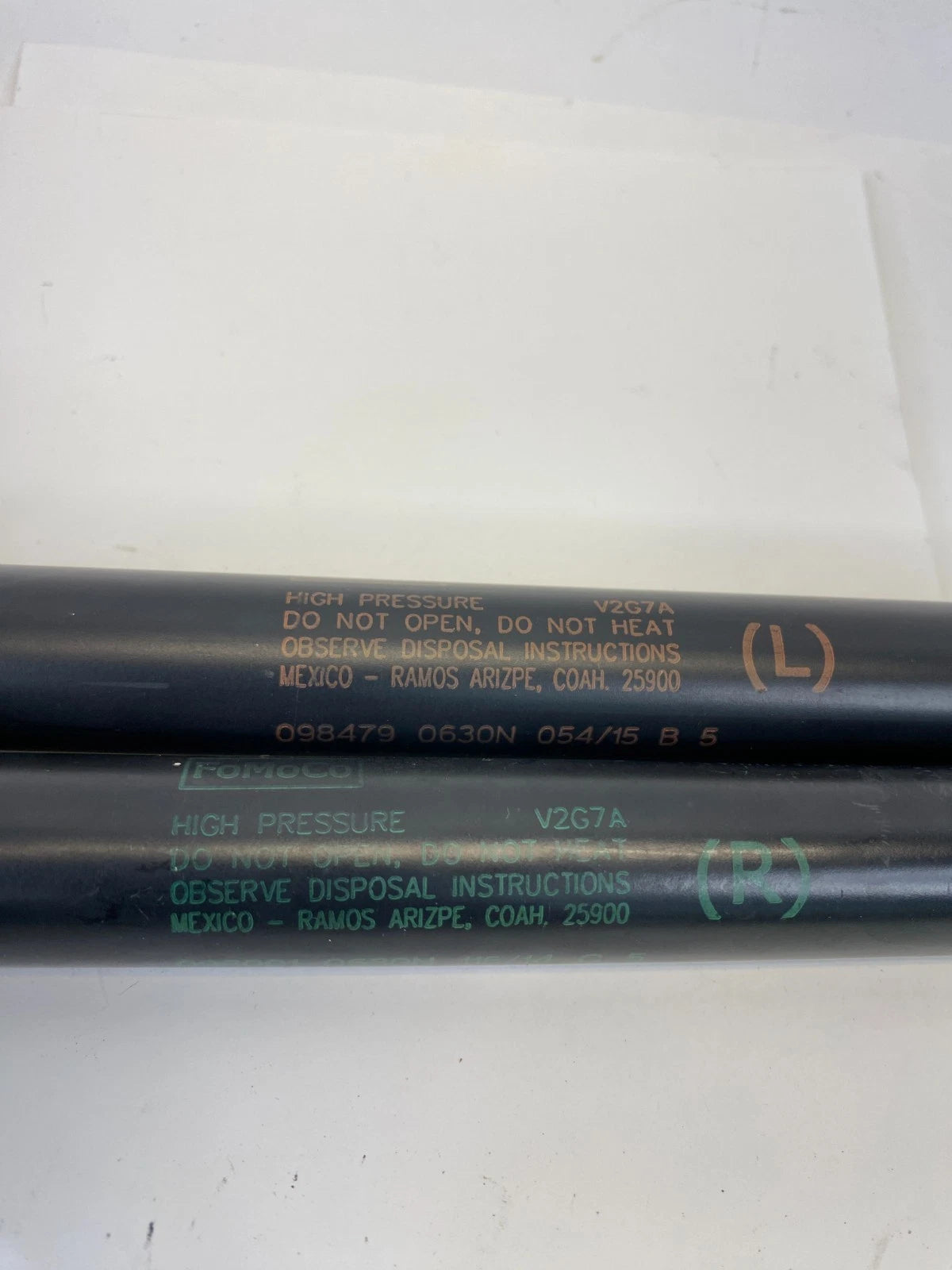 11-15 FORD EXPLORER RR TRUNK LIFTGATE SUPPORT STRUTS PAIR SET 2 098001-0630N OEM