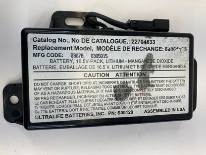 2006-2013 CHEVROLET IMPALA BACKUP VEHICLE BATTERY KIT CONTROL MODULE 88861186