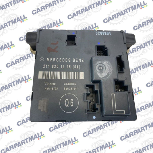 2003-2009 Mercedes Benz E320 Sedan Rear Left Side Door Control Module 2118201526