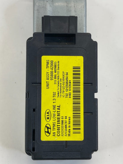 2013-2016 Hyundai Santa Fe Tire Pressure Control Module TPMS 95800-4Z000 OEM